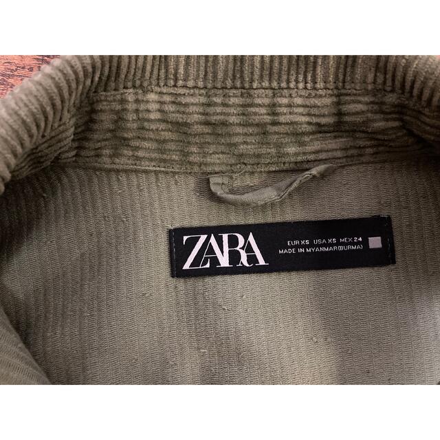 ZARA ジャケットカーキ　コーデュロイ　1回のみ使用