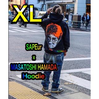 SAPEur × MASATOSHI HAMADAサプール コラボ パーカーXL(パーカー)