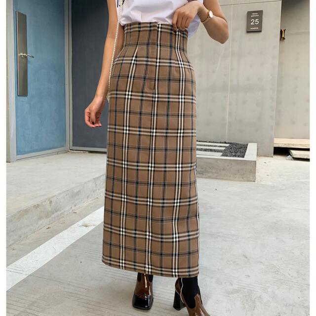 check pattern skirt レディースのスカート(ロングスカート)の商品写真