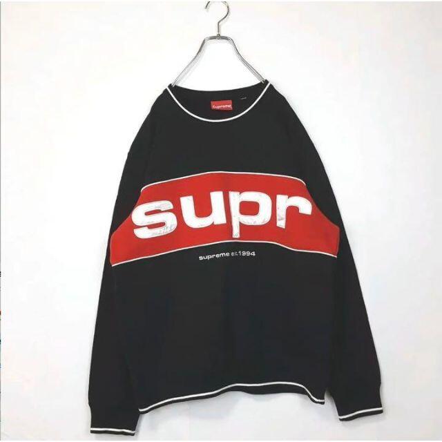 【美品】シュプリーム　スウェット　リンガー　supreme Piping　L