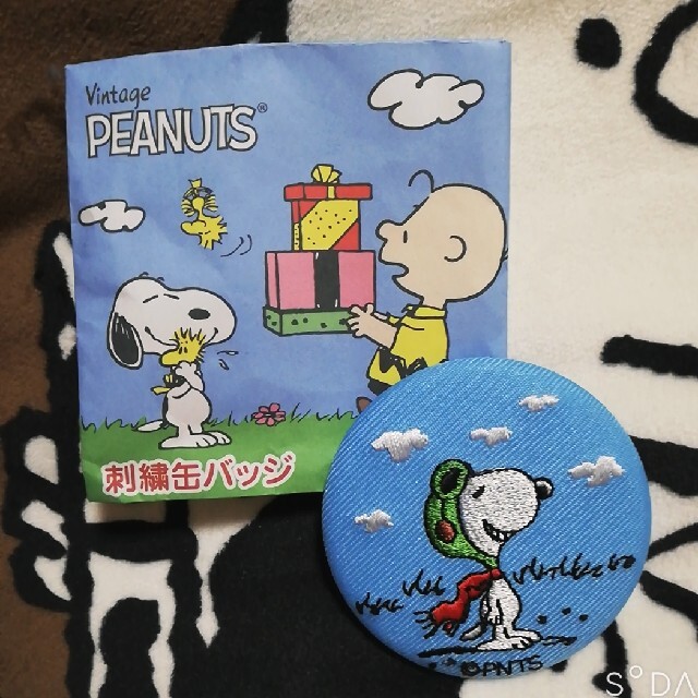 ♡PEANUTS.スヌーピー刺繍缶バッチ♡