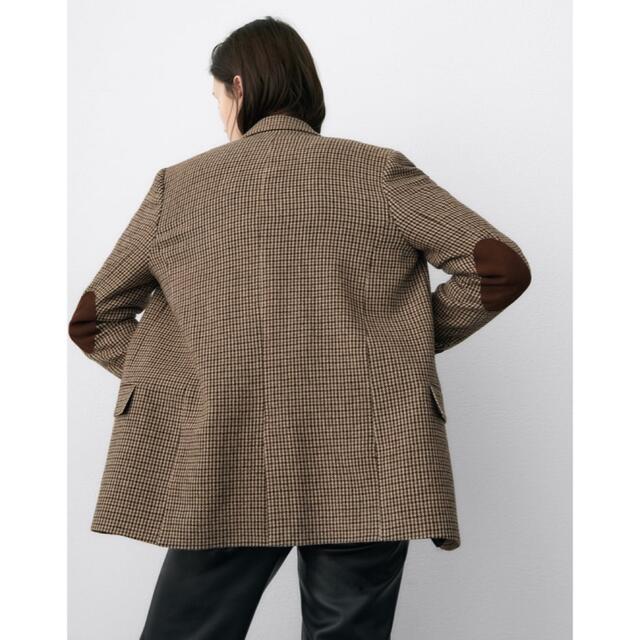 ZARA - ZARA エルボーパッチ ウールブレンド ブレザーの通販 by ZARA - ZARA エルボーパッチ ウールブレンド ブレザーの通販 by