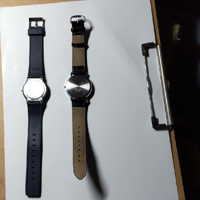 腕時計 2個セット（皮＆ゴム）※電池交換済み メンズの時計(腕時計(アナログ))の商品写真