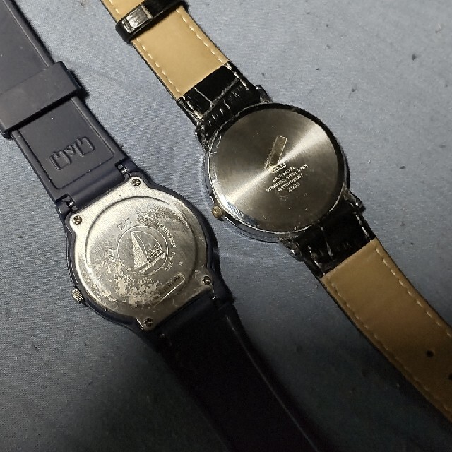 腕時計 2個セット（皮＆ゴム）※電池交換済み メンズの時計(腕時計(アナログ))の商品写真