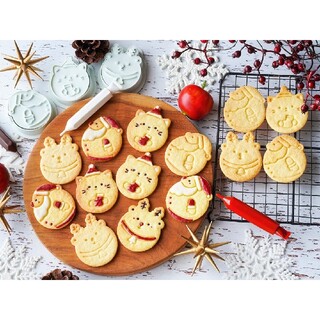 cotta まんまるクッキー型　クリスマス(調理道具/製菓道具)
