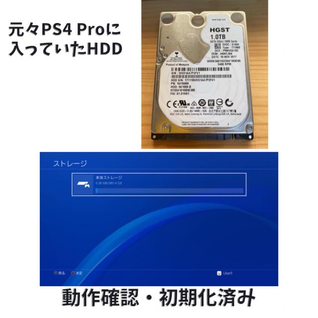 PlayStation4 Pro 本体 CUH-7100B SSD化済みエンタメホビー