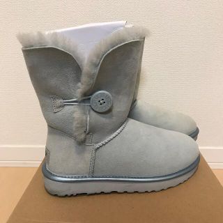 アグ(UGG)のUGGブーツ　ベイリーボタン　23cm  ライトブルー(ブーツ)