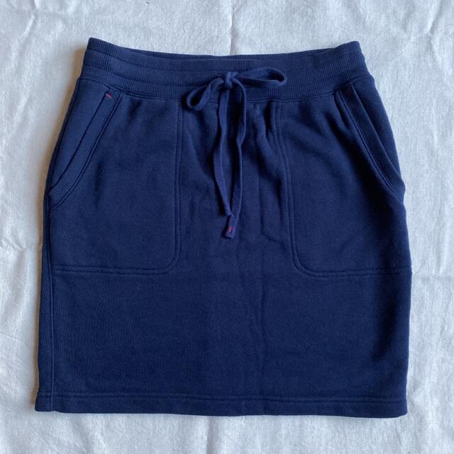 UNIQLO(ユニクロ)のユニクロ　イネス　スウェットスカート  Mサイズ　ネイビー紺　ジャージー レディースのスカート(ミニスカート)の商品写真