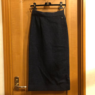 CHANELタイトスカート 黒に近い濃紺38サイズ 1oKapU1a9B, レディース