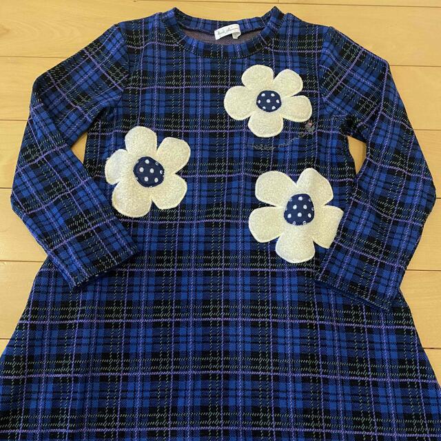 KP(ニットプランナー)のはな様専用　KP ニットプランナー　チェックワンピース キッズ/ベビー/マタニティのキッズ服女の子用(90cm~)(ワンピース)の商品写真