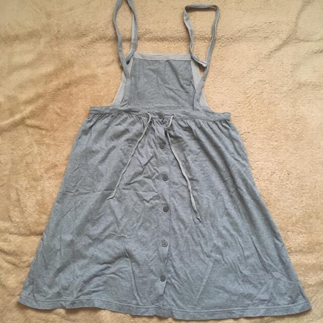 MUJI (無印良品)(ムジルシリョウヒン)の無印良品　エプロンスカート レディースのスカート(ひざ丈スカート)の商品写真