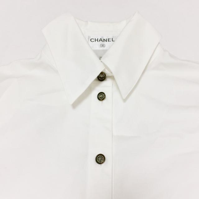 CHANEL(シャネル)のシャネル 長袖シャツブラウス サイズ38 M - レディースのトップス(シャツ/ブラウス(長袖/七分))の商品写真