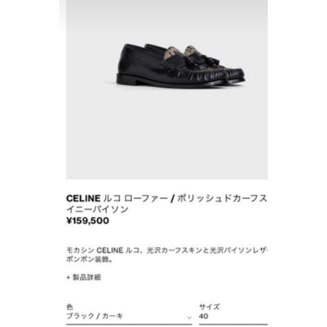 極美品19FW 16万 CELINE セリーヌ シャイニーパイソン ルコ