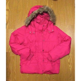 ギャップキッズ(GAP Kids)の【中古】GAP Kids女児上着（中綿入）ピンク・150cm/送料込(ジャケット/上着)