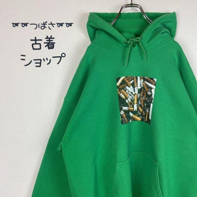人気タバコ柄 Assc ビックロゴパーカー ストリート古着sk8人気グリーン Gouka パーカー Firstclassaruba Com