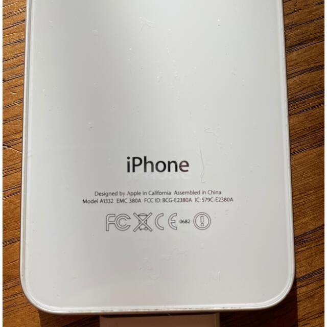 Apple(アップル)のiPhone4 中古　ホワイト スマホ/家電/カメラのスマートフォン/携帯電話(スマートフォン本体)の商品写真