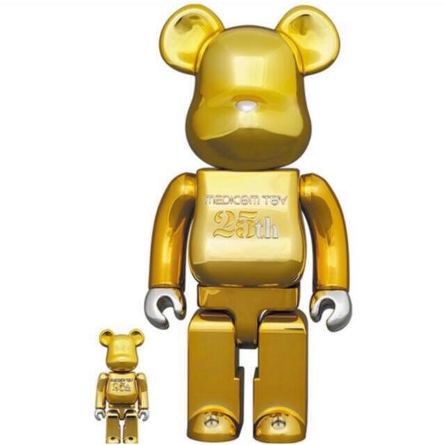 MEDICOM TOY(メディコムトイ)のBE@RBRICK MEDICOM TOY 25th 100％ ＆ 400％ ハンドメイドのおもちゃ(フィギュア)の商品写真