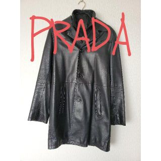 プラダ(PRADA)の専用　40万以上　PRADAレザーコート(チェスターコート)