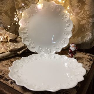 【ドイツ製】villeroy&boch  クリスマスプレート　23センチ　2枚(食器)