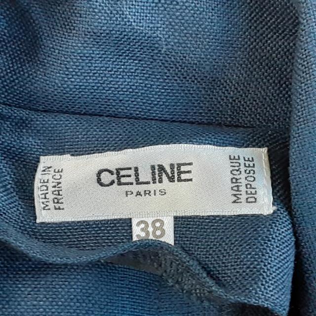 celine セリーヌ　ニット×ベロア　ワンピース　パープル　レディース　38