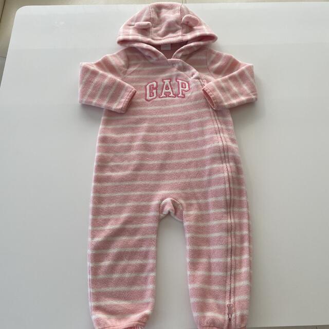 babyGAP(ベビーギャップ)のbabyGAP クマ耳 カバーオール 美品 キッズ/ベビー/マタニティのベビー服(~85cm)(カバーオール)の商品写真