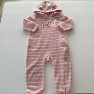 ベビーギャップ(babyGAP)のbabyGAP クマ耳 カバーオール 美品(カバーオール)