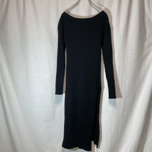 6 roku ロク SIDE SLIT ONE PIECE コットン ニット