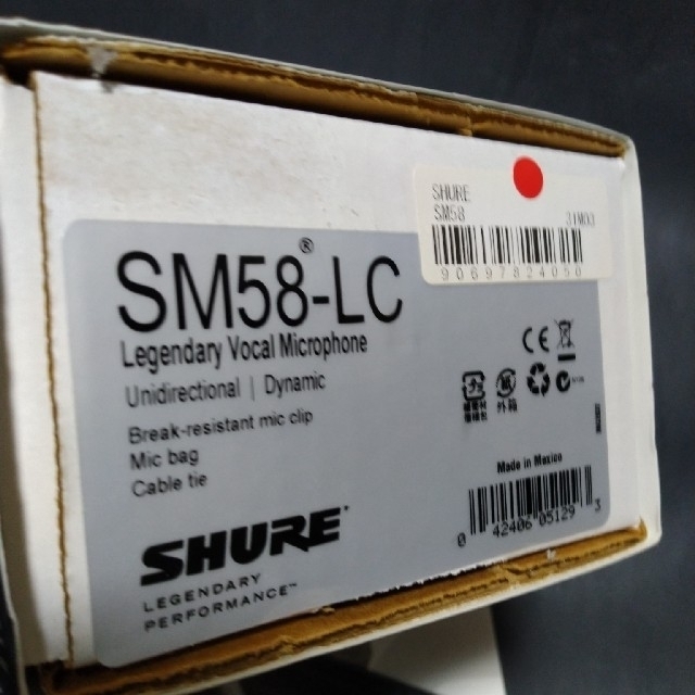 shure SM58 スイッチ無しモデル 楽器のレコーディング/PA機器(マイク)の商品写真