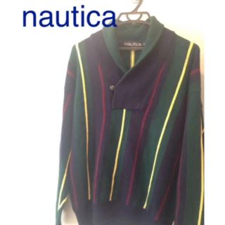 ノーティカ(NAUTICA)のレア✨ notica マルチストライプニット 厚手ニット レトロ(ニット/セーター)