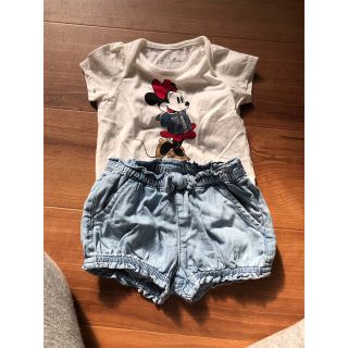 ベビーギャップ(babyGAP)のミニーロンパース&パンツ(ロンパース)