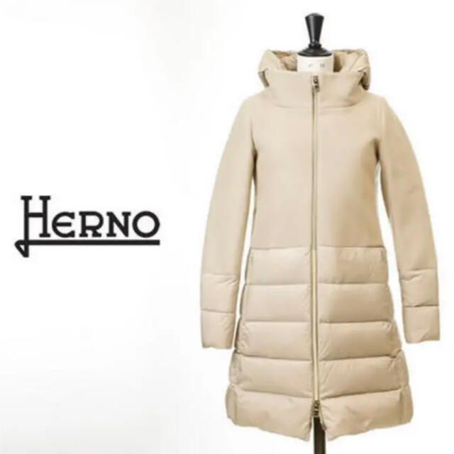 店頭完売品　新色!! 新品 HERNO ダウンコート　38