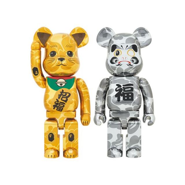 BE@RBRICK BAPE 1000% 招き猫 & 達磨 2体セット