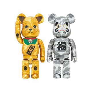 アベイシングエイプ(A BATHING APE)のBE@RBRICK BAPE 1000% 招き猫 & 達磨 2体セット(その他)