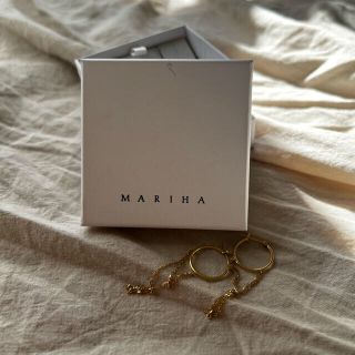 バーニーズニューヨーク(BARNEYS NEW YORK)のマリハ　mariha 金の糸　フープピアス(ピアス)