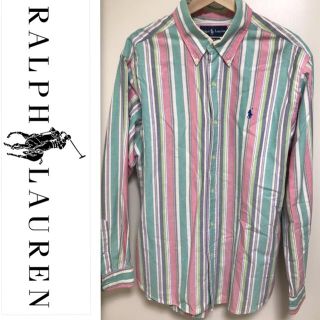 ラルフローレン(Ralph Lauren)の【ヴィンテージ】1点物　ラルフローレン　RalphLauren shirt XL(シャツ/ブラウス(長袖/七分))