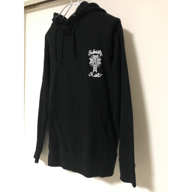 Subciety(サブサエティ)の美品　subciety 　サブサエティー　パーカー　黒 メンズのトップス(パーカー)の商品写真