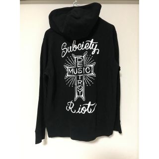 サブサエティ(Subciety)の美品　subciety 　サブサエティー　パーカー　黒(パーカー)