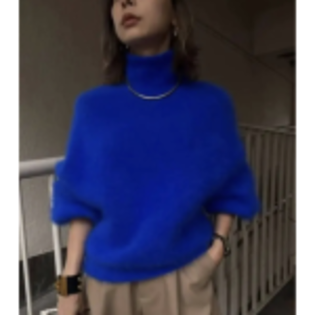 Ameri VINTAGE(アメリヴィンテージ)のAmeri　POPPING COLOR ANGORA KNIT レディースのトップス(ニット/セーター)の商品写真