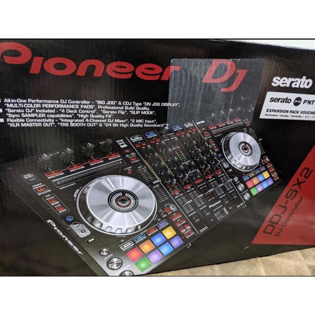 Pioneer(パイオニア)のPioneer DDJ-SX2 別売ケース付 楽器のDJ機器(DJコントローラー)の商品写真