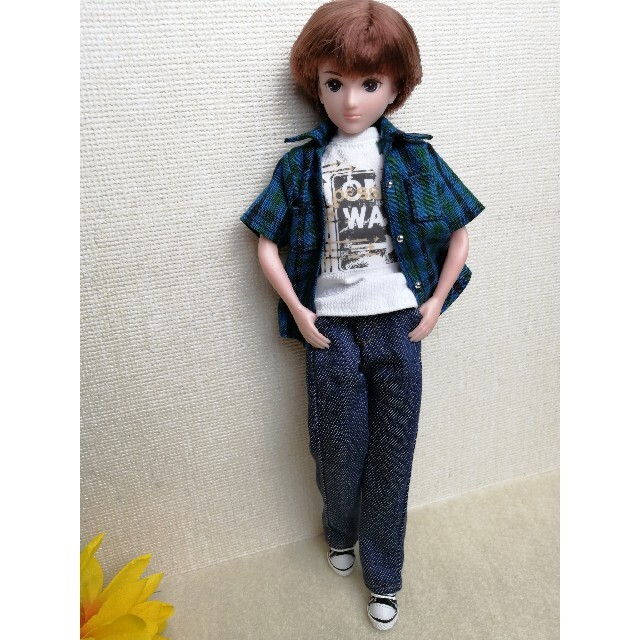 1/6人形用服半袖Tシャツリカちゃんボーイフレンドハルトくんサイズの通販 by Larissa Ebihara Dolls｜ラクマ