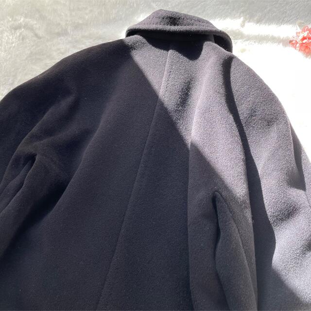 【最高級白タグ】マックスマーラ　カシミヤ混　ロングコート　黒　サイズ40
