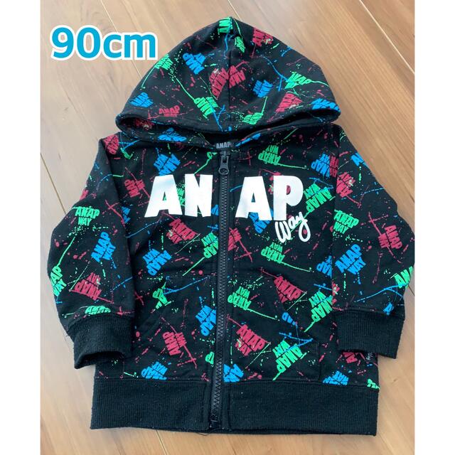 ANAP Kids(アナップキッズ)のANAPway パーカー 90cm キッズ/ベビー/マタニティのキッズ服男の子用(90cm~)(ジャケット/上着)の商品写真