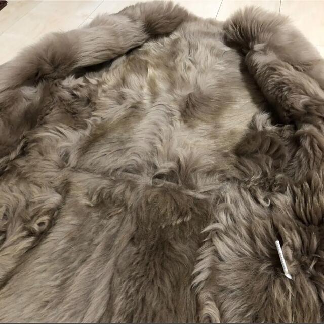 最高級羊革リアルムートンコート レディースのジャケット/アウター(ムートンコート)の商品写真