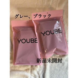 YOUBE 2個セット グレー、ブラック(タイツ/ストッキング)