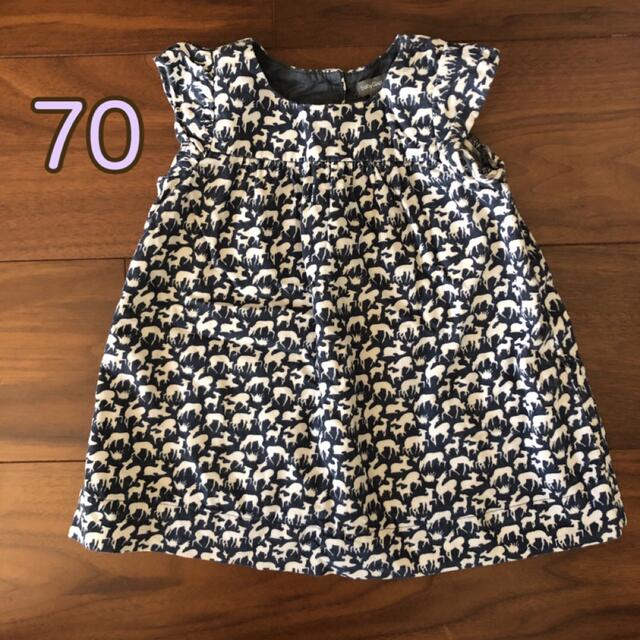 babyGAP(ベビーギャップ)のbaby GAP ワンピース　70サイズ キッズ/ベビー/マタニティのベビー服(~85cm)(ワンピース)の商品写真