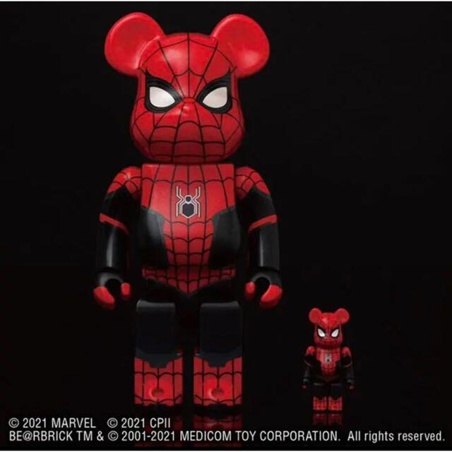 MEDICOM TOY(メディコムトイ)の【新品】BE@RBRICK SPIDER MAN UPGRADED SUIT エンタメ/ホビーのフィギュア(アメコミ)の商品写真