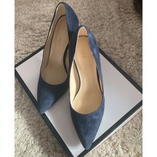 ナインウエスト(NINE WEST)のナインウエスト　パンプス　ネイビー　22.5cm(ハイヒール/パンプス)