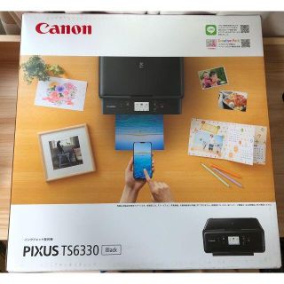 キヤノン(Canon)の新品・未開封　キャノン　複合機プリンター TS6330 BLACK　インク付(PC周辺機器)