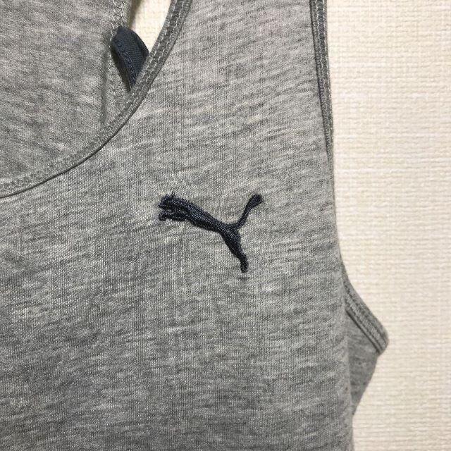 PUMA(プーマ)の【美品】プーマ タンクトップ グレー スポーツウエア Tシャツ レディースのトップス(タンクトップ)の商品写真