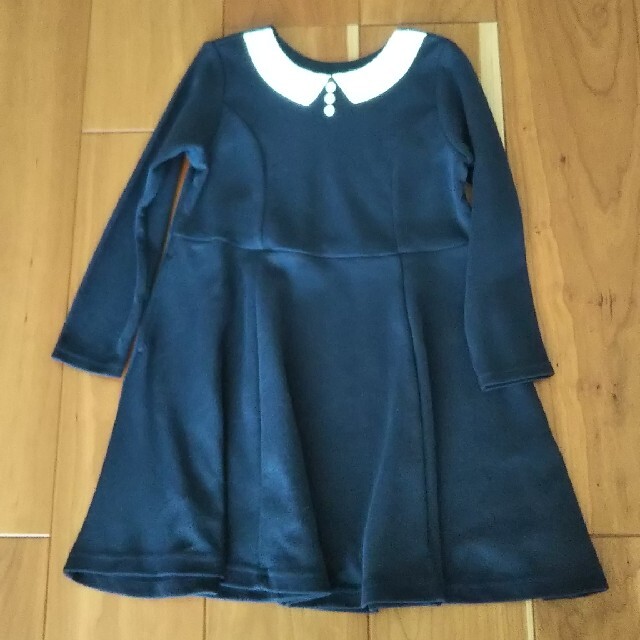 ベルメゾン(ベルメゾン)の新品 ベルメゾン 白襟 ワンピース キッズ/ベビー/マタニティのキッズ服女の子用(90cm~)(ワンピース)の商品写真